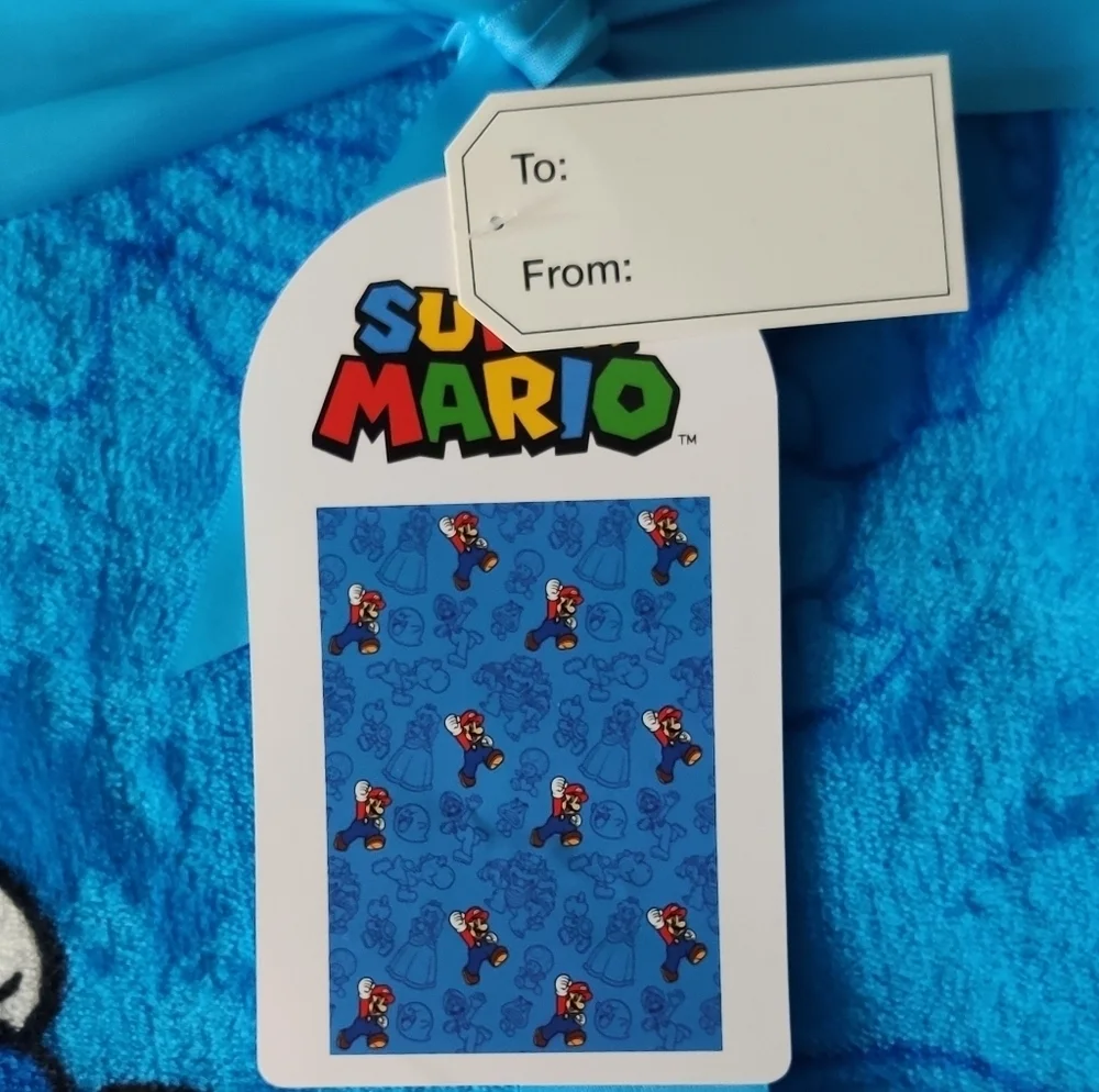 NEW !!!- Super Mario Plush Throw - Sz 50” x 60”